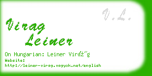 virag leiner business card